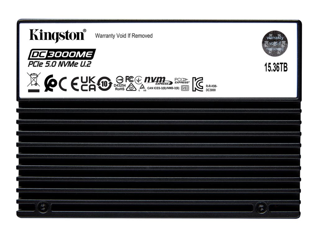 Kingston DC3000ME - SSD - Enterprise - verschlüsselt - 15.36 TB - intern - 2.5" (6.4 cm)