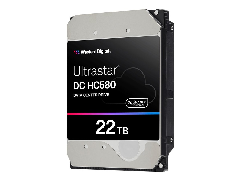 WD Ultrastar DC HC580 WUH722422AL5201 - Festplatte - Datencenter - verschlüsselt - 22 TB - intern - 3.5" (8.9 cm)