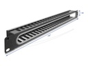 Delock Cable routing panel - Schwarz, RAL 9005 - 1U - 48.3 cm (19")