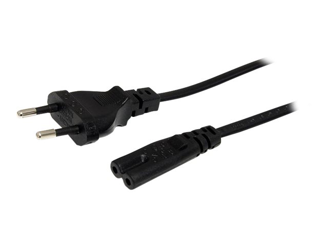 StarTech.com 2 m Laptop Ladekabel, EU Stecker auf C7, 2,5A 250V, 18AWG, Laptop/Drucker Stromkabel, Laptop Ladegerät Kabel, Laptop Netzteil Kabel - UL gelistet (PXT101NBEU)