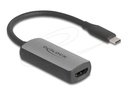 Delock Adapterkabel - 24 pin USB-C männlich zu HDMI weiblich - 17 cm - Grau - 8K60Hz (7680 x 4320)