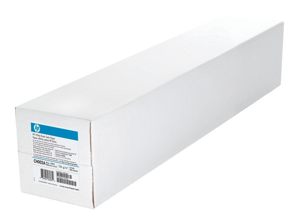 HP  Seidig - Rolle (152,4 cm x 61 m) - 136 g/m² - 1 Rolle(n) Poster - für DesignJet 10000s, 8000s, 9000s, L25500 (60")