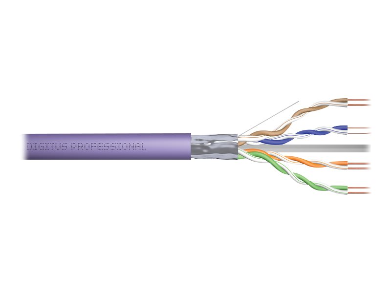 DIGITUS Professional - Installationskabel - 100 m - 7.2 mm - Foiled Unshielded Twisted Pair (F/UTP)
