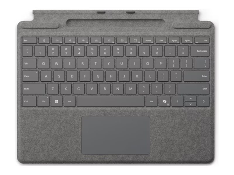Microsoft Surface Pro Keyboard - Tastatur - mit Trackpad, Beschleunigungsmesser, Surface Slim Pen 2 Ablage- und Ladeschale
