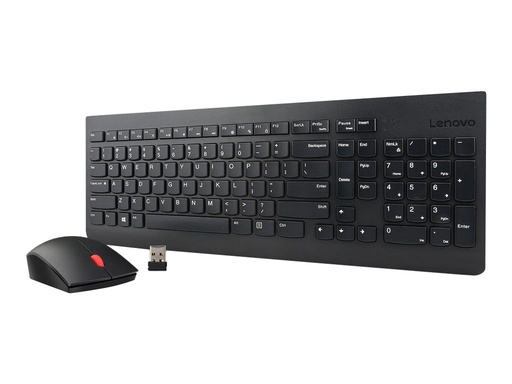 [4X30M39469] Lenovo Essential Wireless Combo - Tastatur-und-Maus-Set - kabellos - 2.4 GHz - Französisch - für S510; ThinkCentre M700; M71X; M810; M910; ThinkPad L470; T470; X1 Carbon (5th Gen)