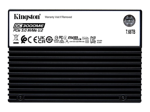 [SEDC3000ME/7T6] Kingston DC3000ME - SSD - Enterprise - verschlüsselt - 7.68 TB - intern - 2.5" (6.4 cm)