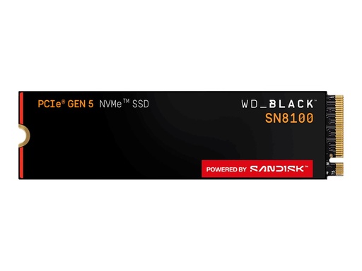 [WDBCMT0040BNC-WRSN] SanDisk WD Black SN8100 - SSD - 4 TB - intern - M.2 2280 - PCI Express 5.0 x4 (NVMe)