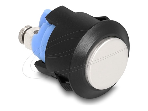 [22045] Delock Drücktaster - installation 16 mm, 2 x screw terminal, actuator high, plastic snap in assembly