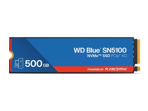 [WDS500G5B0E-00CPE0] WD Blue SN5100 - SSD - 500 GB - intern - M.2 2280 - PCIe 4.0 (NVMe)