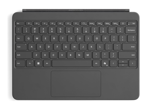 [EP2-32877] Microsoft Surface Pro Keyboard - 12-inch - Tastatur - mit Touchpad, Beschleunigungsmesser - hinterleuchtet - magnetische Dockingstation - QWERTZ - Deutsch - Slate - 70% Recyclingpapier-basierte Verpackung - für Surface Pro Copilot+ PC for Business (12-inch)