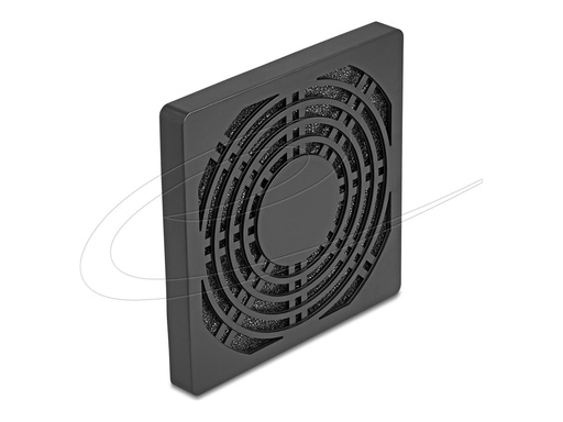 [67312] Delock Fan-Grill - with dust filter - Schwarz