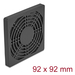 [67312] Delock Lüftergitter mit Staubfilter 92 x 92 mm schwarz