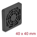 [67309] Delock Lüftergitter mit Staubfilter 40 x 40 mm schwarz