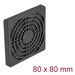 [67311] Delock Lüftergitter mit Staubfilter 80 x 80 mm schwarz