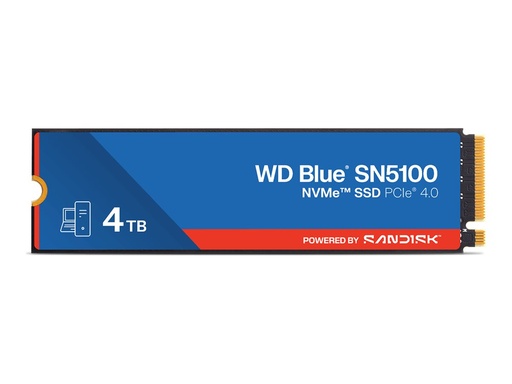 [WDS400T5B0E-00CPE0] WD Blue SN5100 - SSD - 4 TB - intern - M.2 2280 - PCIe 4.0 x4 (NVMe)