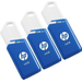 [P-HPFD755W64X3-GE] HP x755w Triple Pack - 64 GB - USB Typ-A - 3.2 Gen 1 (3.1 Gen 1) - 75 MB/s - Dia - Blau - Weiß