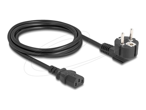 [81567] Delock Stromkabel - power CEE 7/7 gewinkelt zu power IEC 60320 C13