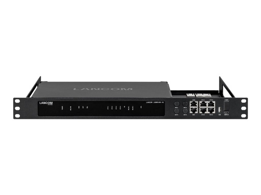 [61991] Lancom Netzgerät-Montageklammer - blackline plus - Frontmontage - Schwarz - 1U - 48.3 cm (19")